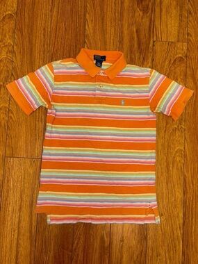 Vintage Y2K Ralph Lauren striped polo tee